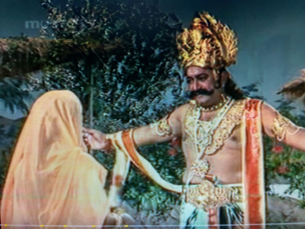 Ramayana lessor known facts, Ravana with goddess Sita